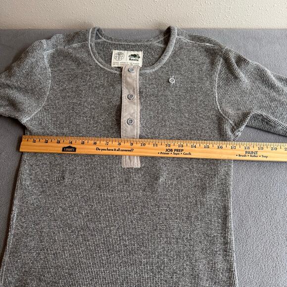 Roots x Tom Thomson Long Sleeve Thermal Mens M Gray Canada Outdoor Cotton Blend - Picture 9 of 13